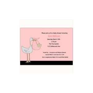  Stork Baby Girl Shower Invitation: Health & Personal Care