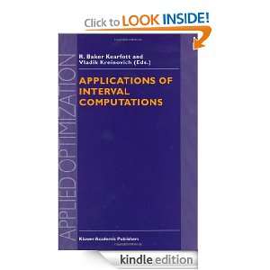 Applications of Interval Computations (Applied Optimization): R. Baker 