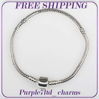 18cm 23cm silver bracelet for European beads charm choose FREE 