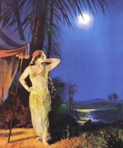 Goddard, 237 ~ Gypsy Girl ~ Moon Lit Lake ~ 1925  