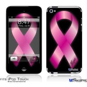  iPod Touch 4G Skin   Hope Breast Cancer Pink Ribbon on 