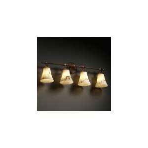 Justice Design Group FAL 8524 20 MBLK Tradition LumenAria 4 Light Bath 