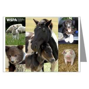 WSPA Collage Greeting CardBlank Inside 6 Pets Greeting Cards Pk of 10 