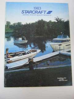 Starcraft Vintage 1983 Boat Sales Catalog Brochure  