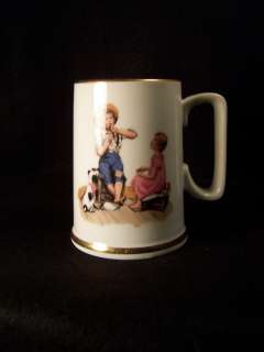 Norman Rockwell music maker ceramic cup  