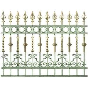   LaBlanche Silicone Stamp 3.5X2.8 Wrought Iron Fence: Home & Kitchen