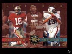 1993 Millerlite JOE MONTANA DAN MARINO 49ers Miami Dolphins Super Bowl 