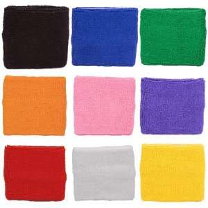  Multiple Color Plain Wrist Sweatbands