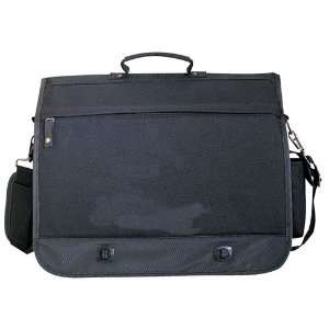    Fantasybag Casual Full Flap Briefcase Black,92008