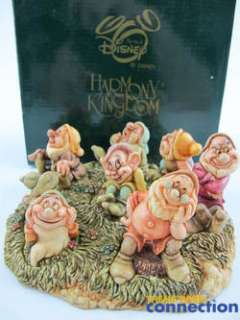 Disney Art of Disney Harmony Kingdom SEVEN 7 DWARFS Snow White Rare 