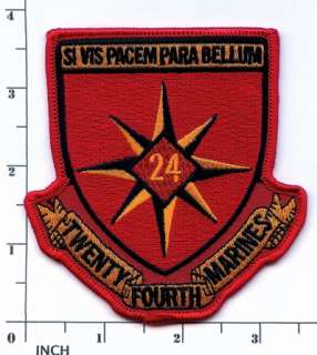 USMC 24th Marine Regiment LARGER patch ! 24th Marines Regt OIF ! IRAQ 