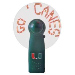    Miami Hurricanes NCAA Message Fan Blister Pack: Sports & Outdoors