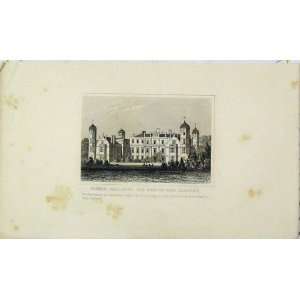  Cobham Hall Kent Seat Earl Darnley Antique Print