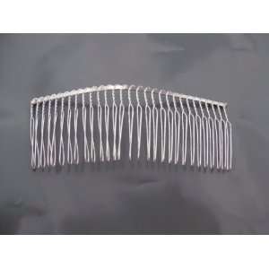  1 COMB05 WIRE SILVER HAIR COMB WEDDING/VEIL/CRAFTS 4.5 