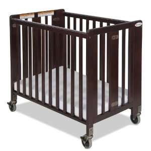  Foundations HideAway Compact Folding Fixed Side Crib: Baby