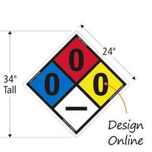  Lyle C PC 0042 Custom NFPA Sign Std Aluminium, 24 x 24 