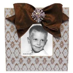    Espresso Bella Picture Frame   Sky with Tiffany Jewel Baby