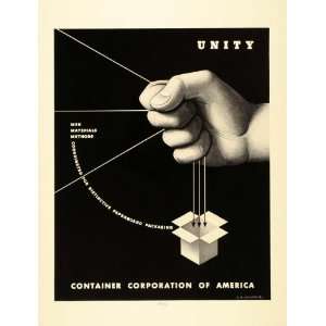  1938 Ad A. M. Cassandre Container Corporation Box Unity 