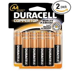  Duracell Batteries, AA Size, 16 Count Packages (Pack of 2 