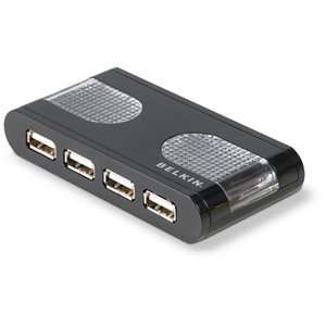 com Belkin 7 Port High Speed USB 2.0 Lighted Hub 7x4 pin USB 2.0 USB 