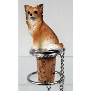  Chihuahua, Long Hair Dog Bottle Buddy (3 in) Kitchen 