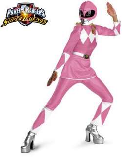  New Adult Womens 12 14 Deluxe Pink Power Ranger Costume Clothing