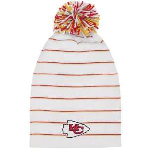   Chiefs Womens Knit Hat: White Long Pom Knit Hat: Sports & Outdoors
