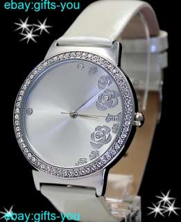   Shiny Silver Watchcase Women 2035 Quartz Movement Fashion Watch FW498D