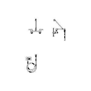  Delta Commercial 28C2373 28T Two Handle 8 Wall Mount Service Sink 