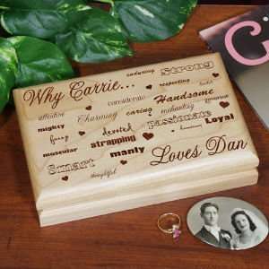  Engraved Why I Love You Valet Box 