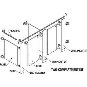 Toilet Partitions Double Compartment Partition,Double Compartment,Almo