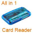 All In 1 USB 2.0 Multi Card Reader SD/XD/MMC/MS/CF/SDHC  