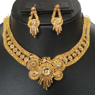 BOLLYWOOD INDIAN DESIGNER 22K GOLD PLATED BRIDAL SARI BINDI JEWELRY 