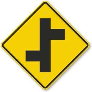  Road Junction Symbol Engineer Grade Sign, 24 x 24 
