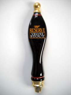 Miller Reserve Velvet Stout Beer Tap Handle  