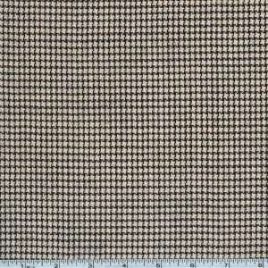  60 Wide Worsted Wool Suiting Clayton Ivory/Black Fabric 