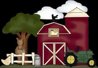 FARM BARNYARD NURSERY BABY WALL BORDER STICKERS DECALS  