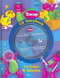 Barney Cd Storybook Barneysays,Play Safely Big Balloon Outer Space 