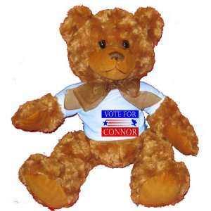  VOTE FOR CONNOR Plush Teddy Bear with BLUE T Shirt Toys 
