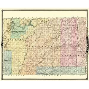  CHIPPEWA COUNTY WISCONSIN (WI) (NORTH) MAP 1878