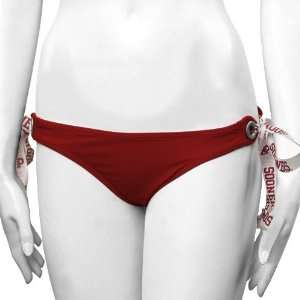   Oklahoma Sooners Crimson First String Bikini Bottom: Sports & Outdoors