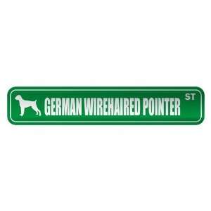   GERMAN WIREHAIRED POINTER ST  STREET SIGN DOG