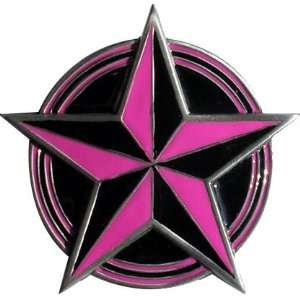  Nautical Star Punk Rock belt buckle pink black tattoo 