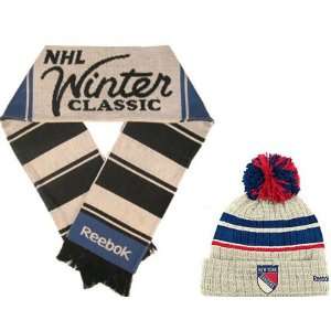   NHL Winter Classic Reebok Winter Hat & Scarf Set: Sports & Outdoors