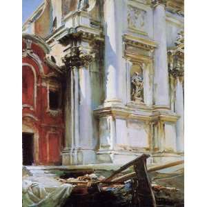 Oil Painting: Church of St. Stae, Venice: John Singer Sargent Hand Pai