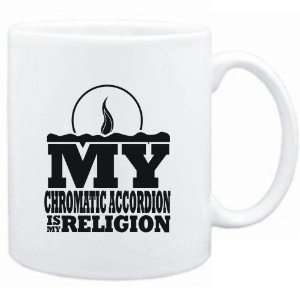  Mug White  my Chromatic Accordion is my religion 