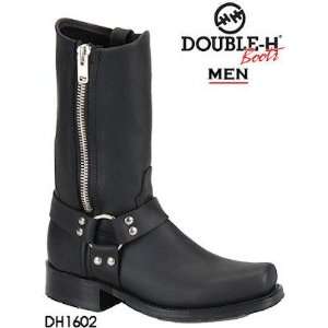  Double H Boots ICE Harness Zipper DH1602 Mens Black 