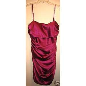 DRESSY New With Tags Windsor Hot Ruby Fuchsia Ruched Dress Size 11
