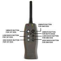 RECHARGEABLE 2 DOG TRAINING SHOCK COLLAR WITH REMOTE  