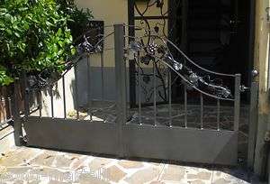 Beautiful GATE in WROUGHT IRON . Italian Style and Design . custom 
